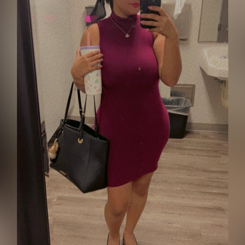 Fashion Nova Sleeveless Magenta Mini Dress